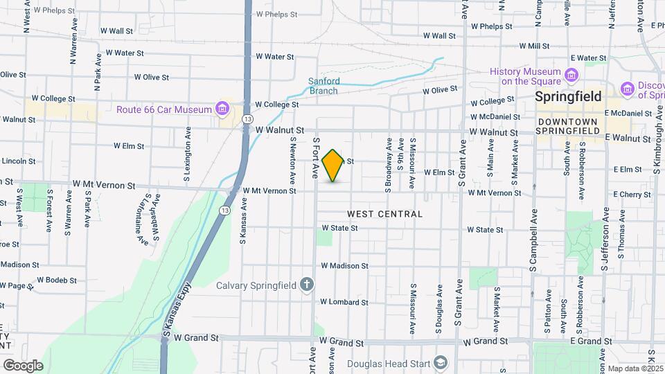 1129 W Mt Vernon St Map and Location Details