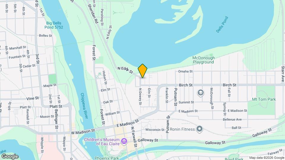 613 N Dewey St Map and Location Details