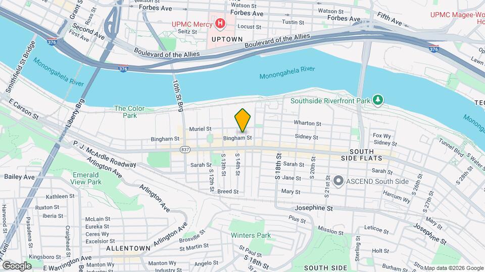 1411 Bingham St Map and Location Details