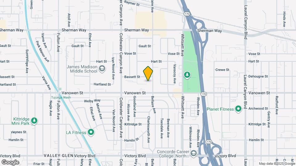 12715 Hartland St Map and Location Details