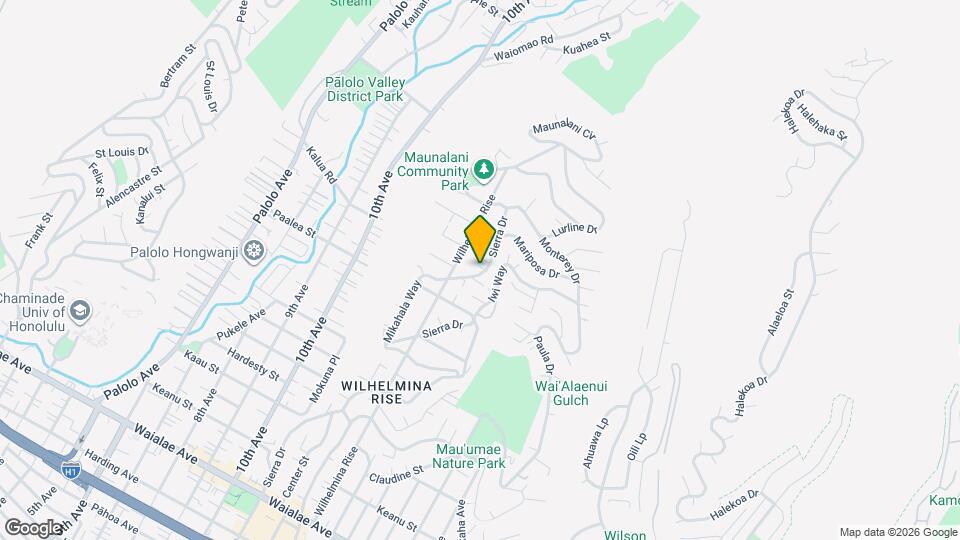 4448 Sierra Dr, Unit Studio, Pond, Tropical Living Room Mapa y Detalles de la Ubicación