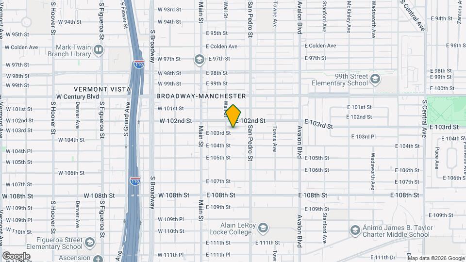 215 E 103rd St Map and Location Details