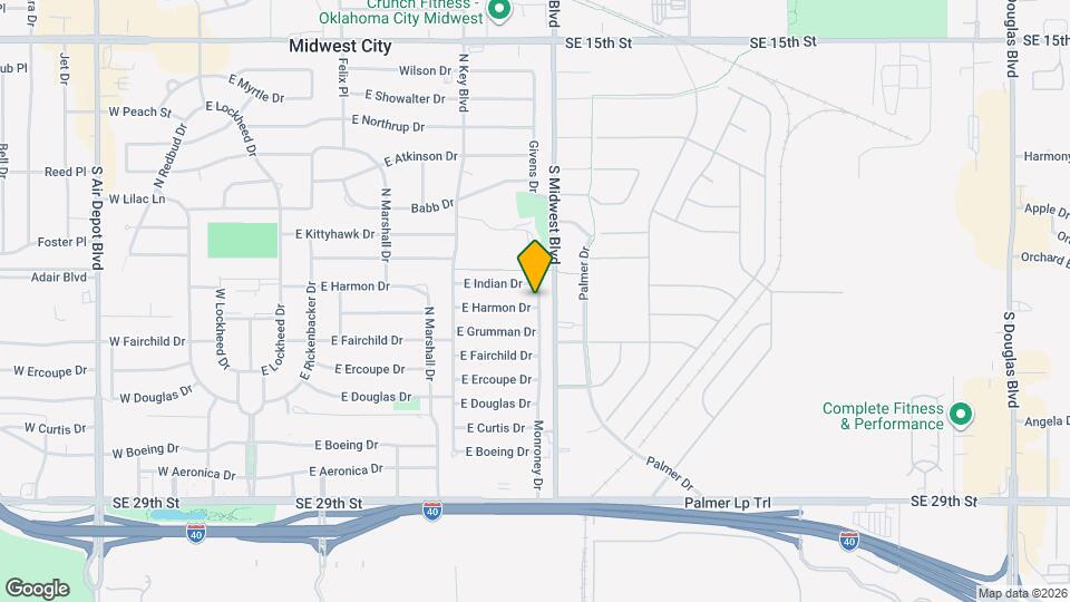 555 E Harmon Dr Map and Location Details