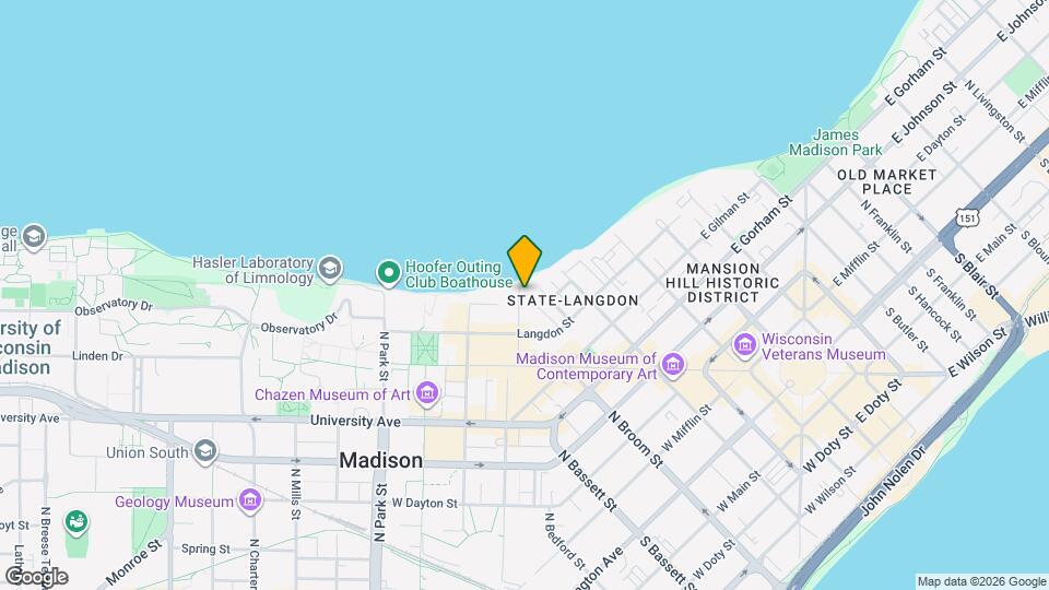 629 N Frances St Map and Location Details