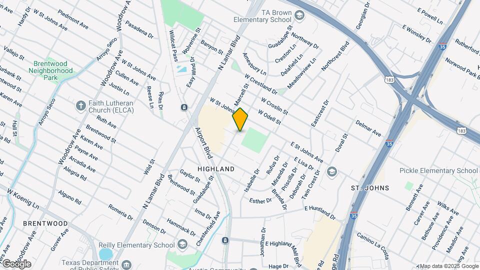 7101 Guadalupe St Map and Location Details