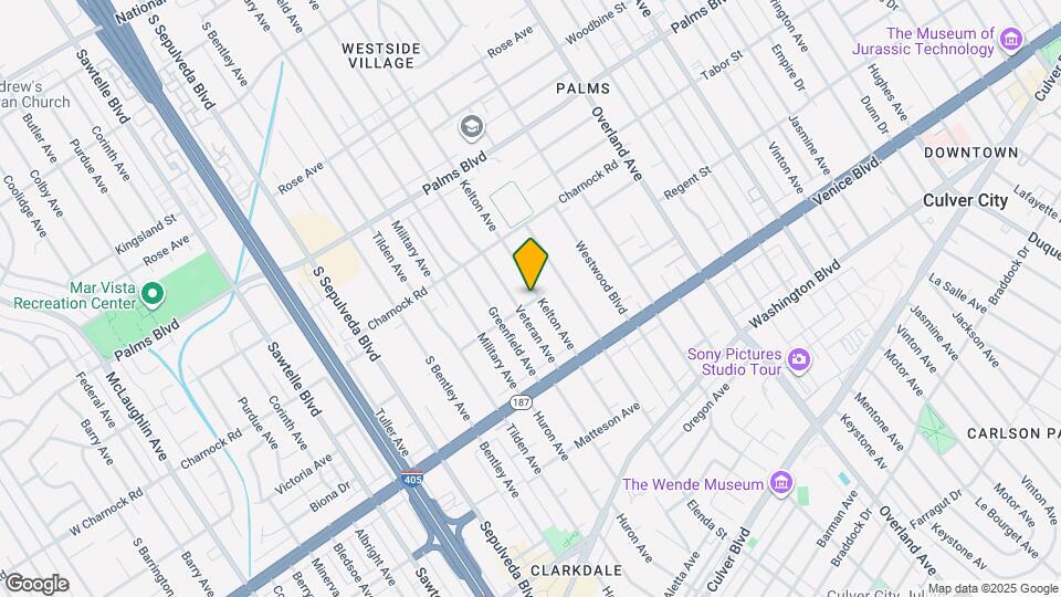 3675 Kelton Ave, Unit detached apartment Mapa y Detalles de la Ubicación