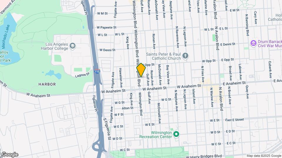 842 N Wilmington Blvd Map and Location Details