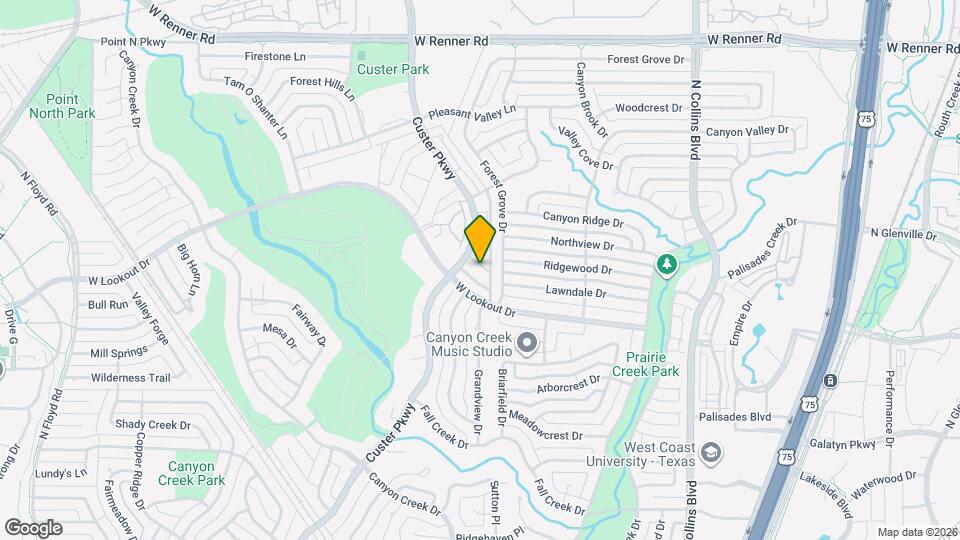 2622 Custer Pkwy Map and Location Details