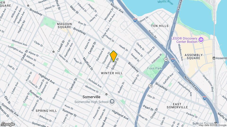 240 School St Map and Location Details