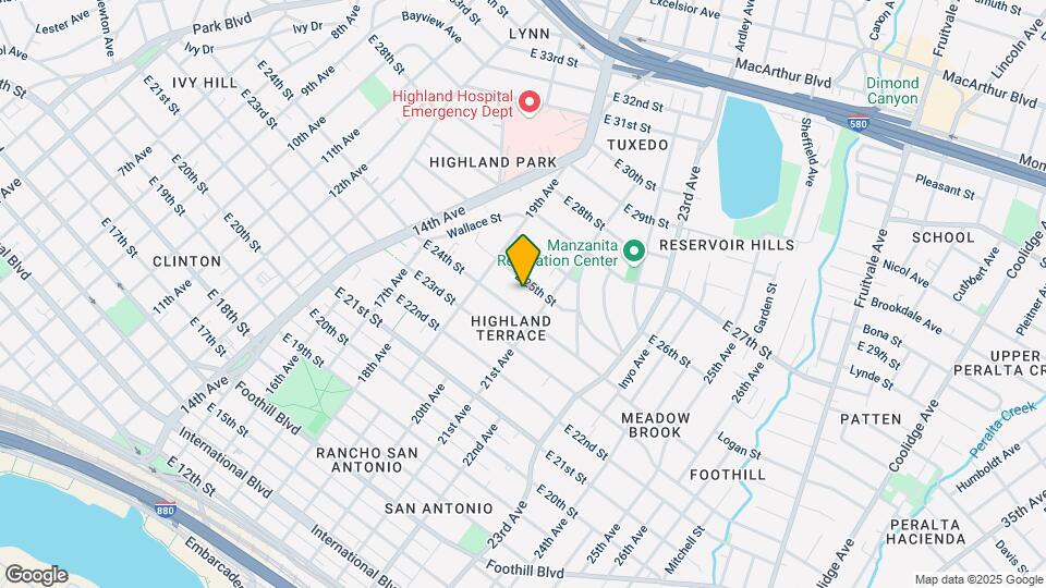 2015 E 25th St Mapa y Detalles de la Ubicación