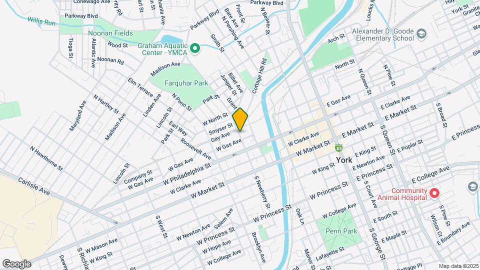 134 N Newberry St Map and Location Details