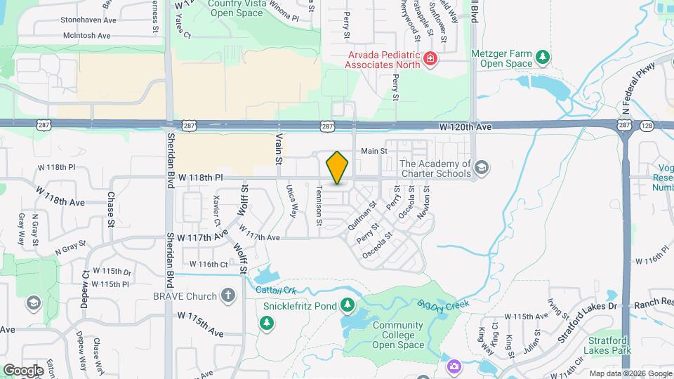 4309 W 118th Way Map and Location Details