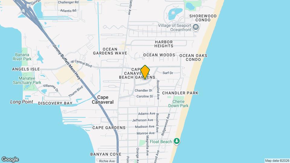 244 Canaveral Beach Blvd Map and Location Details