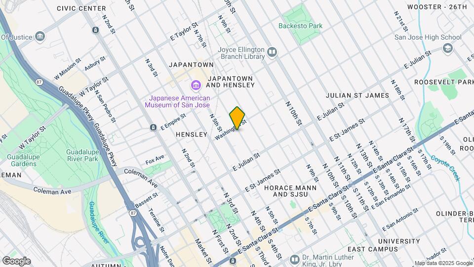 391 N 6th St Map and Location Details