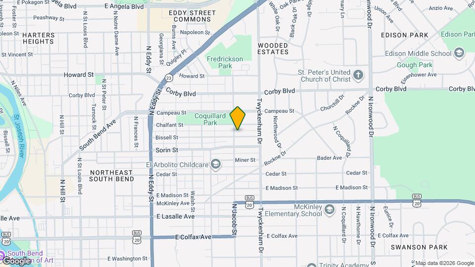 706 N Jacob St Map and Location Details