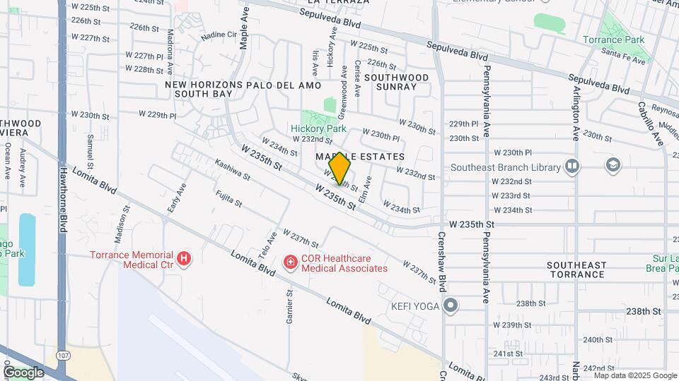 2719 W 235th St Map and Location Details