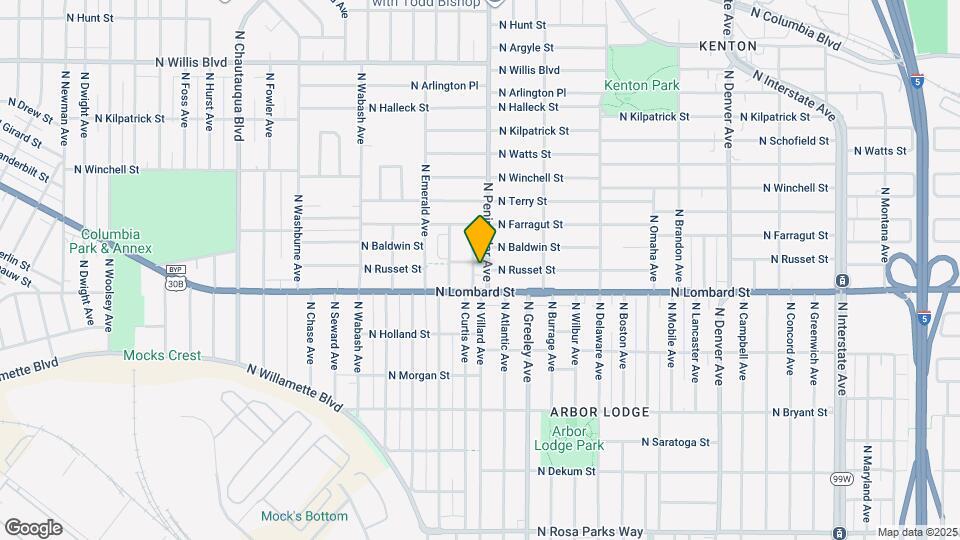 7576 N Curtis Ave Map and Location Details