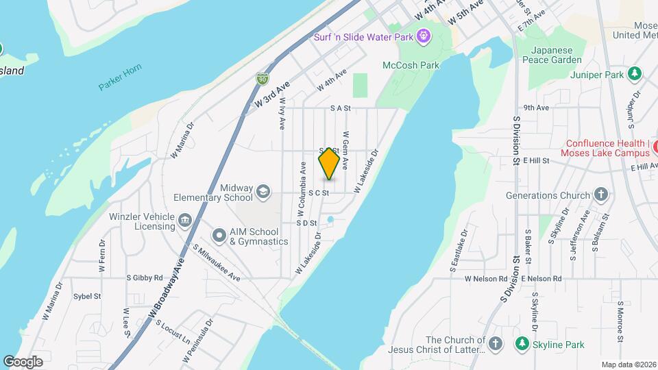1143 W Cascade Ave Mapa y Detalles de la Ubicación