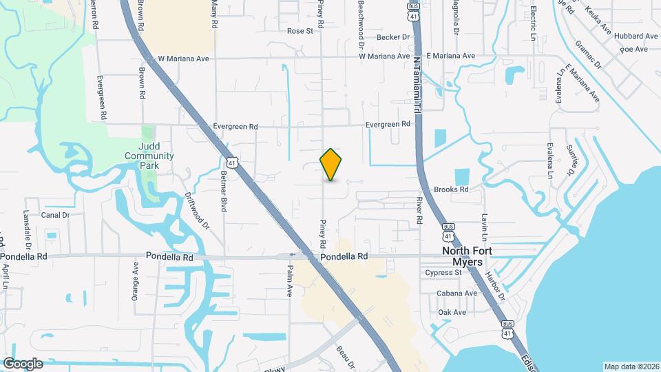 1336 Piney Rd Map and Location Details