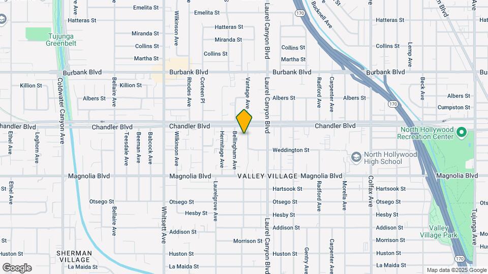 5329 Vantage Ave Map and Location Details