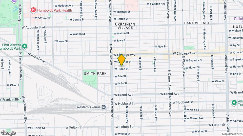 2316 W Huron St Map and Location Details