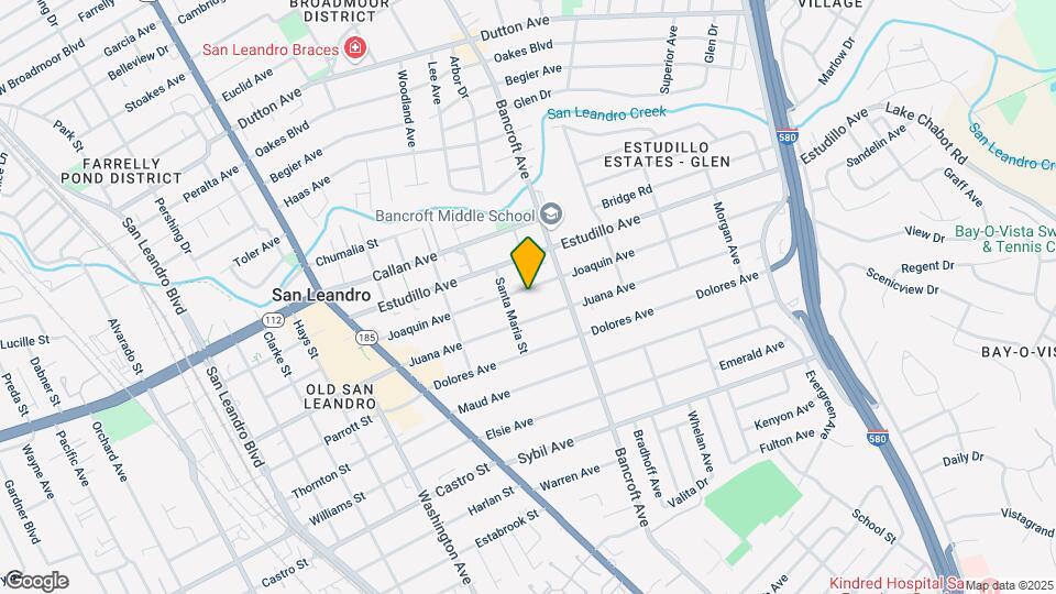 535 Joaquin Ave Map and Location Details