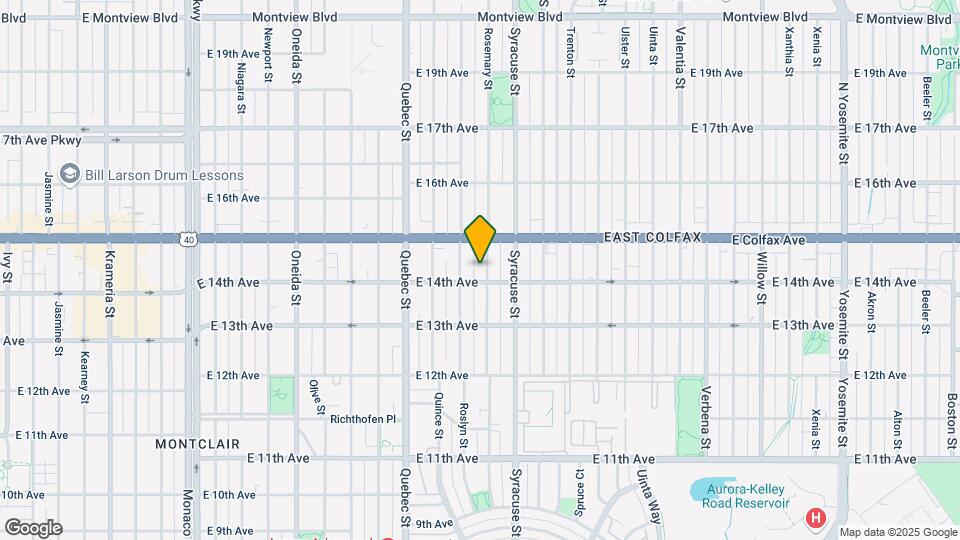 1417 Rosemary St Map and Location Details