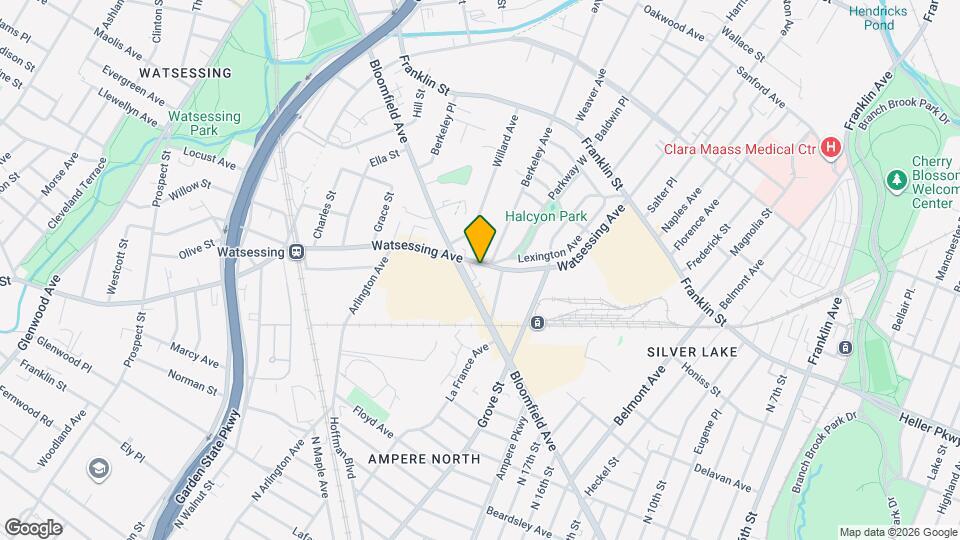 161 Watsessing Ave, Unit 2R Map and Location Details