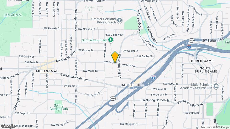 2232 SW Troy St Map and Location Details