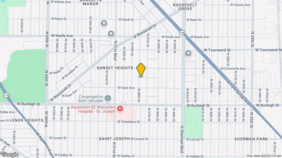 3242 N 48th St Map and Location Details