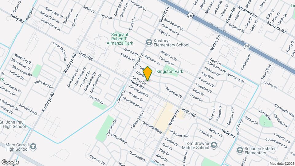 3704 La Paz Dr Map and Location Details