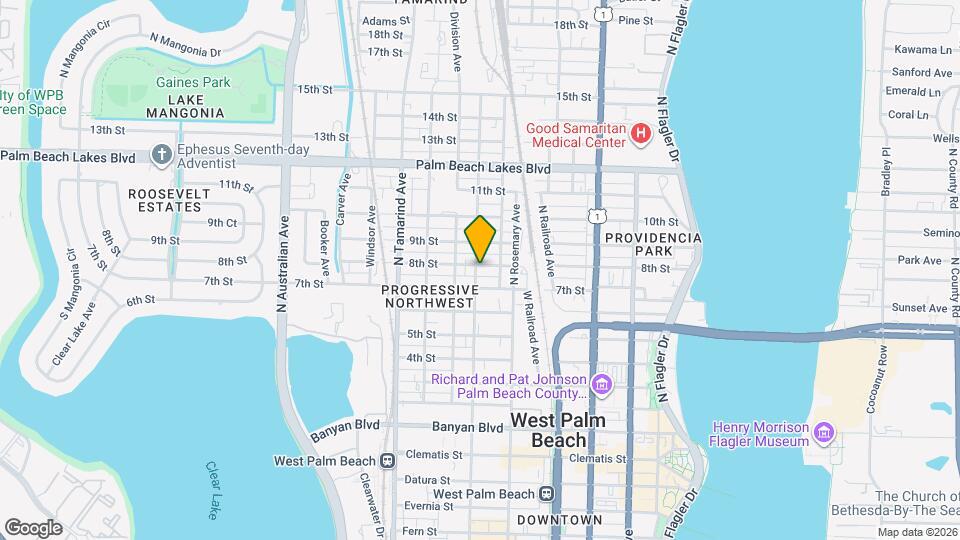 820 N Sapodilla Ave Map and Location Details