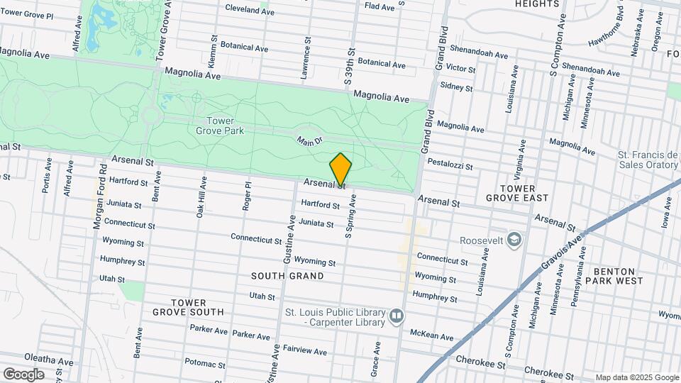 3818 Arsenal Street, Unit 3820a Map and Location Details