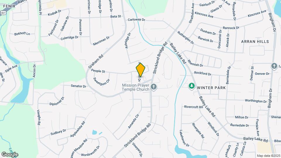 1591 Hazelcrest Dr Map and Location Details