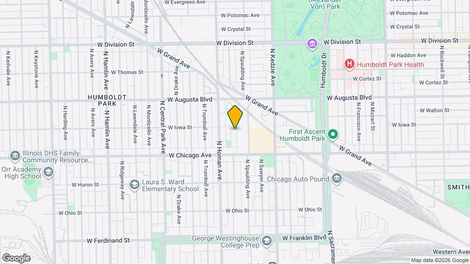 852 N Christiana Ave Map and Location Details