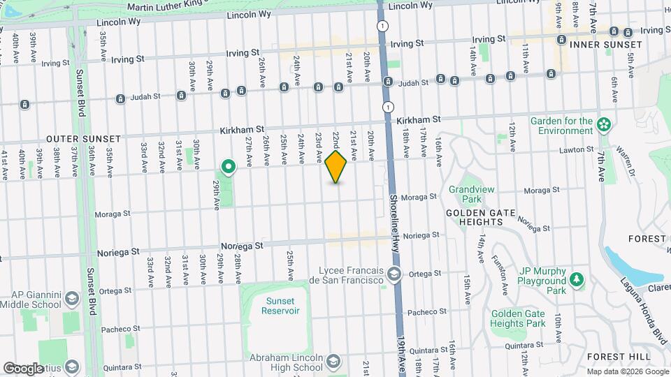 1663 22nd Ave Map and Location Details