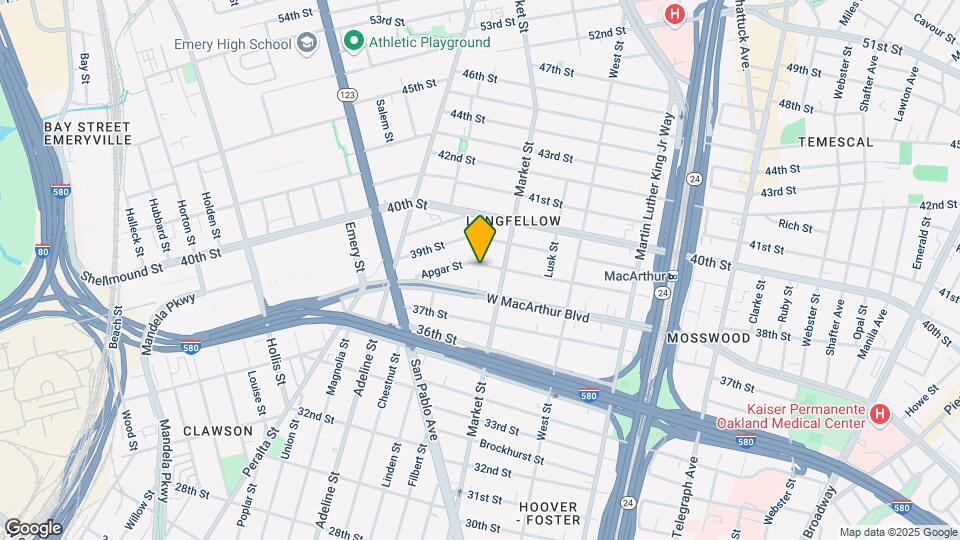 933 Apgar St Map and Location Details