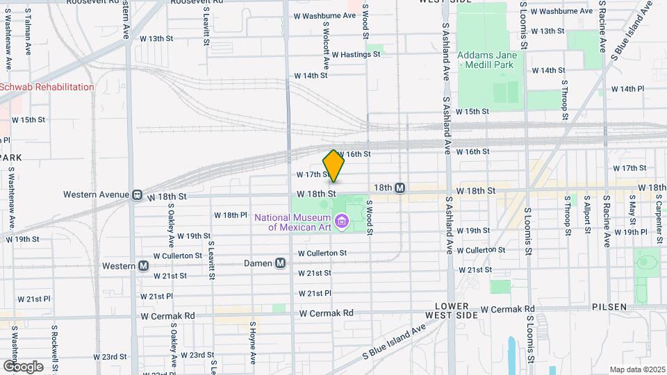 1856 W 18th St Map and Location Details