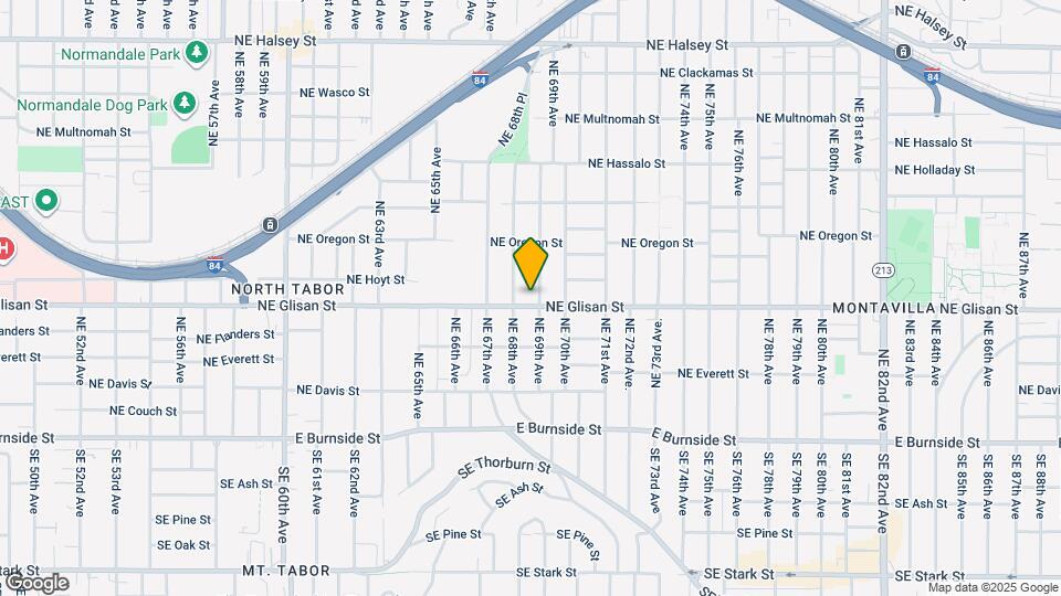 6827 NE Glisan St Map and Location Details