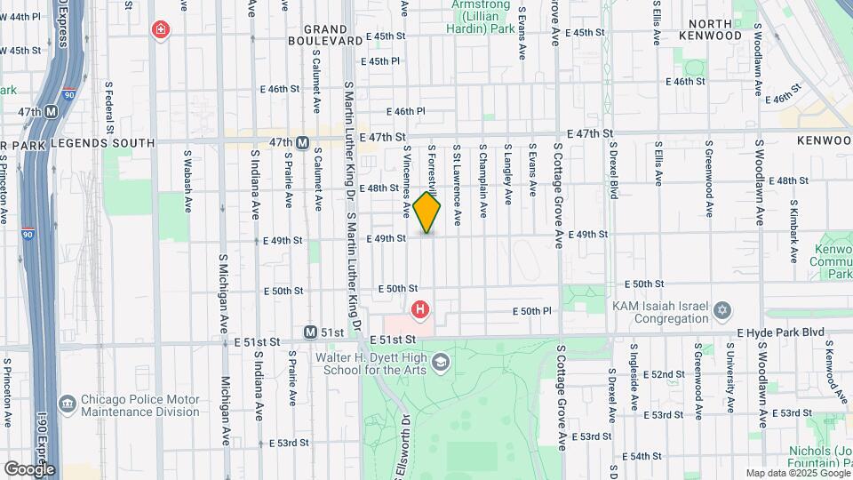 4900 S Forrestville Ave Mapa y Detalles de la Ubicación