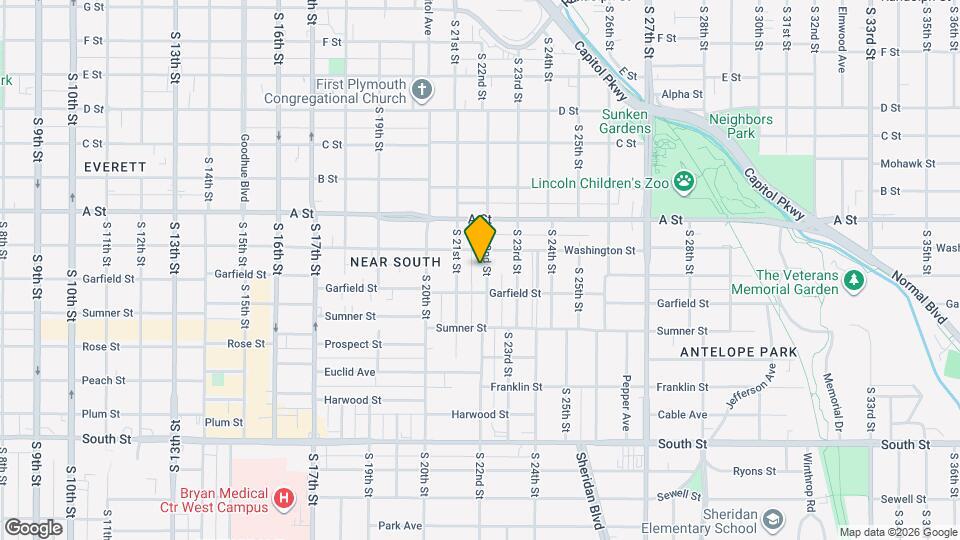 1535 S 22nd St Map and Location Details