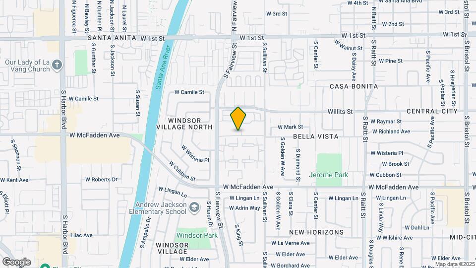 631 S Fairview St Map and Location Details