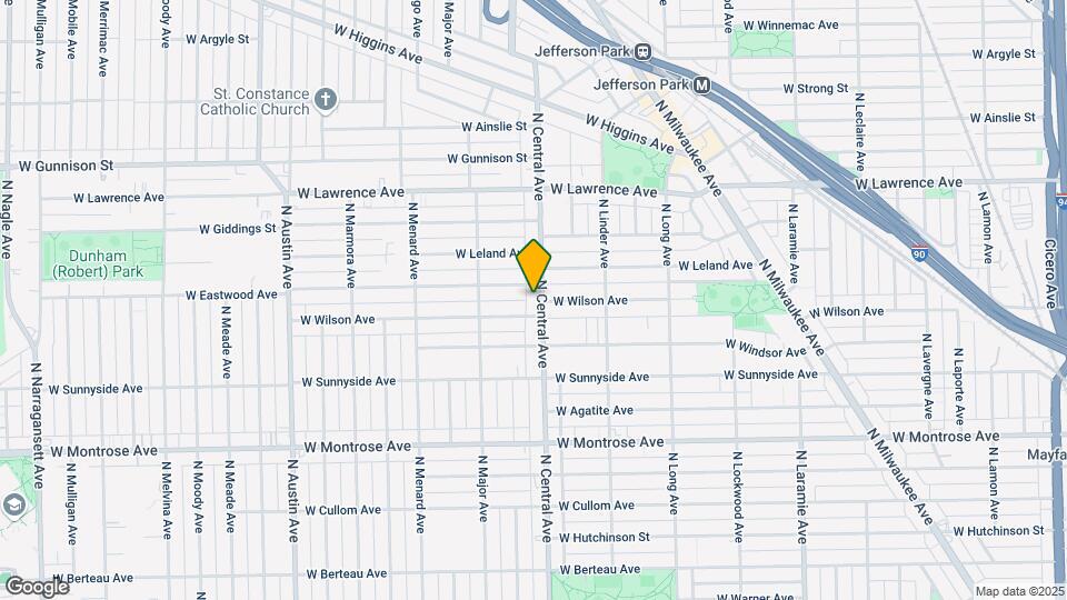4614 N Central Ave Map and Location Details
