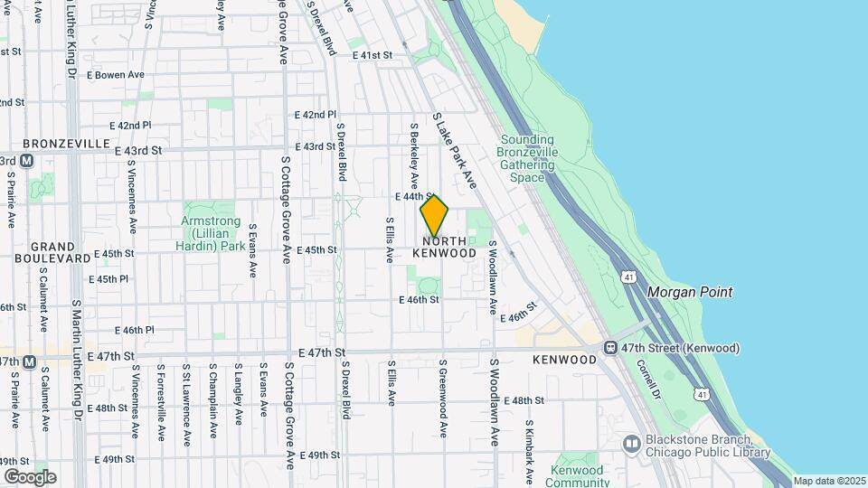4458 S Greenwood Ave Map and Location Details