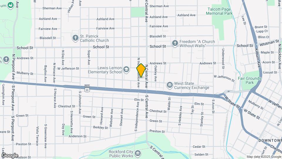 201 N Independence Ave Map and Location Details