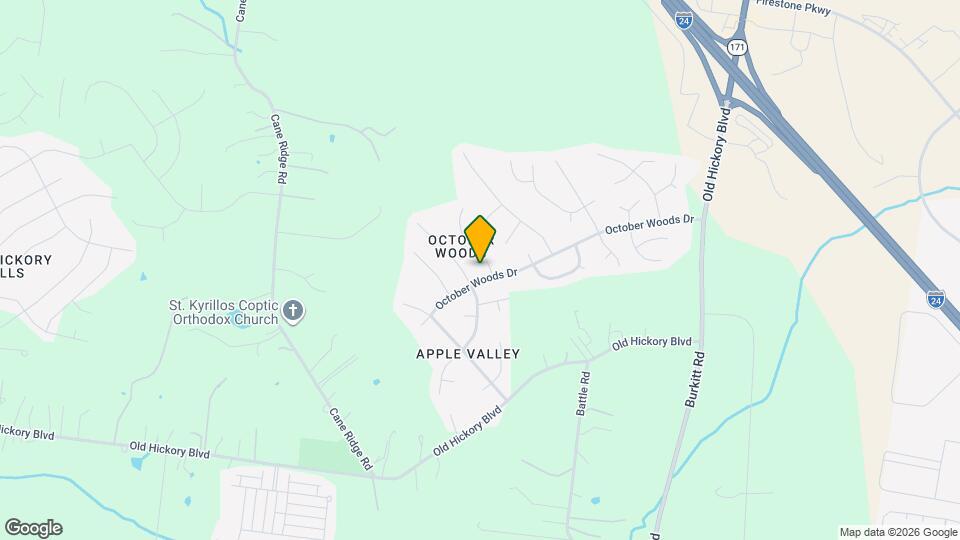 4228 October Woods Dr Mapa y Detalles de la Ubicación