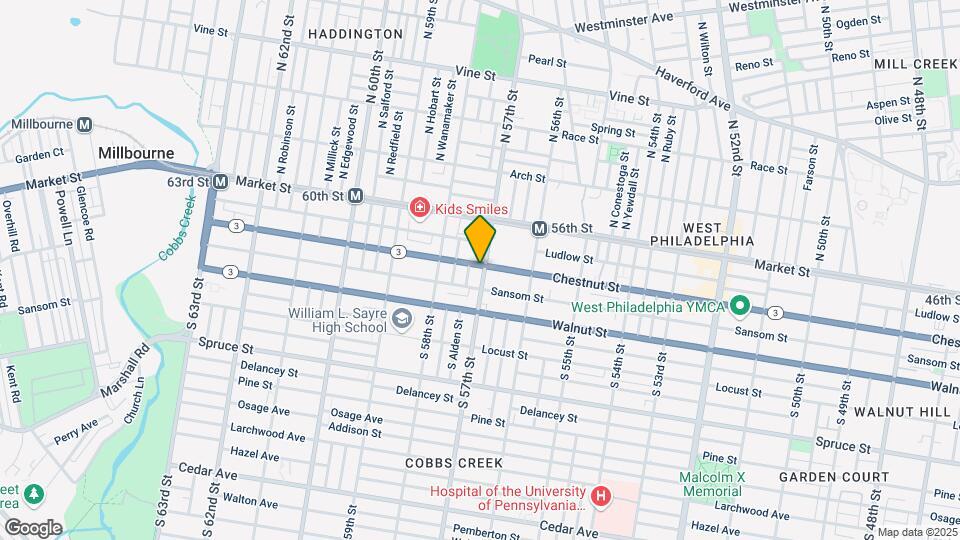 5700 Chestnut St Map and Location Details