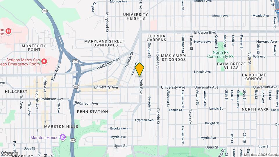 3958 Park Blvd Map and Location Details