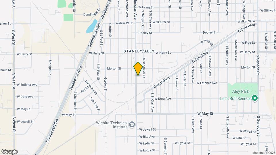 1736 S Meridian Ave Mapa y Detalles de la Ubicación