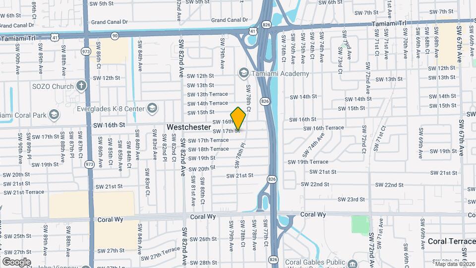 7860 SW 17th St Map and Location Details